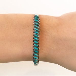 Zuni Needlepoint cuff